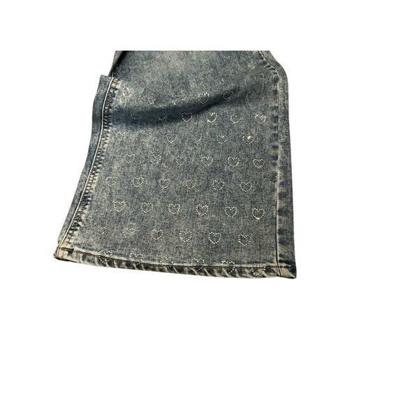 OAT High Rise Wide Leg Jeans Heart Denim Medium Wash Blue Womens Size 6/28 NEW - Picture 7 of 7